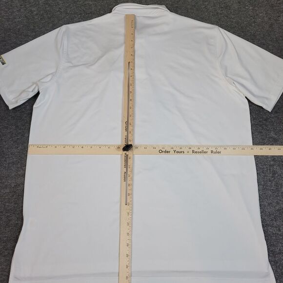 Peter Millar Summer Comfort Men's Xl Golf Polo Shirt White Legacy Athletic Club - Picture 8 of 9